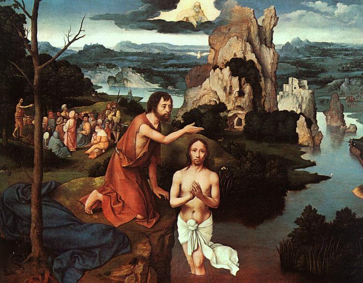 Joachim Patenier The Baptism of Christ 2 Spain oil painting art